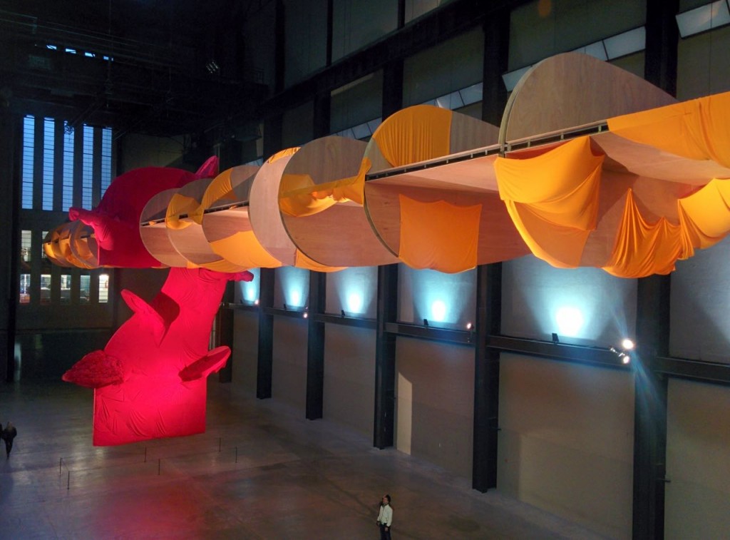 Richard Tuttle's 'I don't know' in the great hall at the Tate Modern London