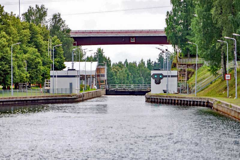 Mälkiä Lock on Saimaa Canal