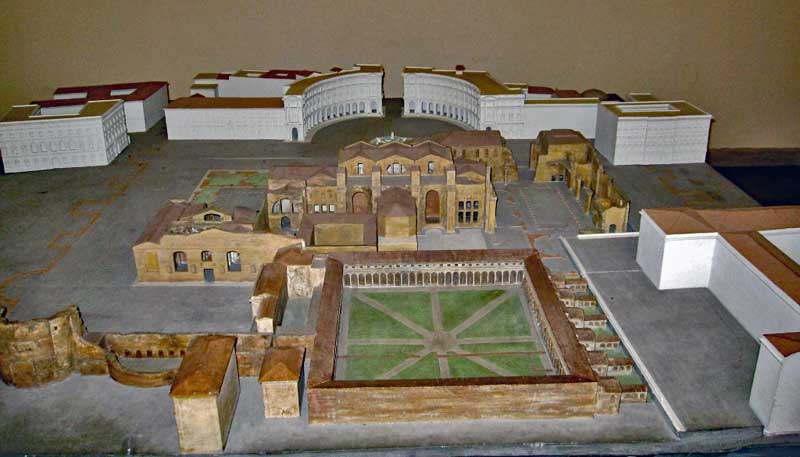 Model of the Diocletian baths in Rome