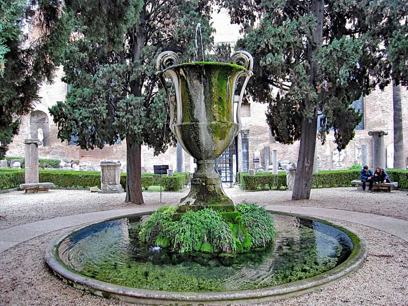 Fountain outside the Diocletian baths