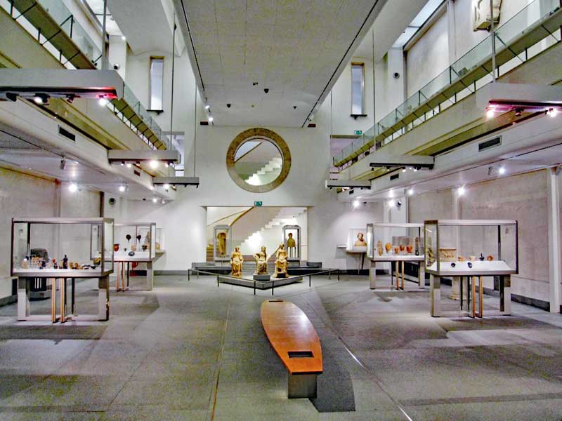 The interior of the new part of the National Roman Museum 