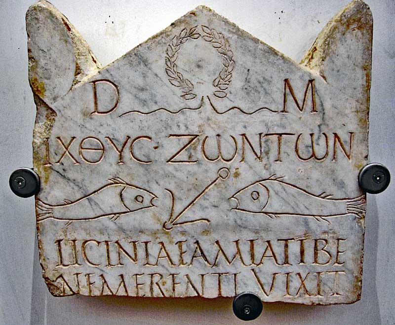 Funeral Stele (stone or wooden slab used as a monument) of Licinia Amias is one of the most ancient christian inscriptions in Rome from the 3:rd century AD.
