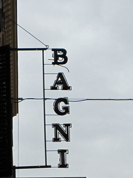 Bagni sign Rome