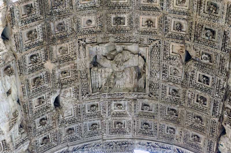 Inside of the arch of Titus
