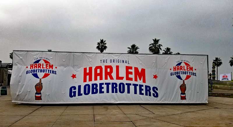 Harlem Globetrotters in Venice California.