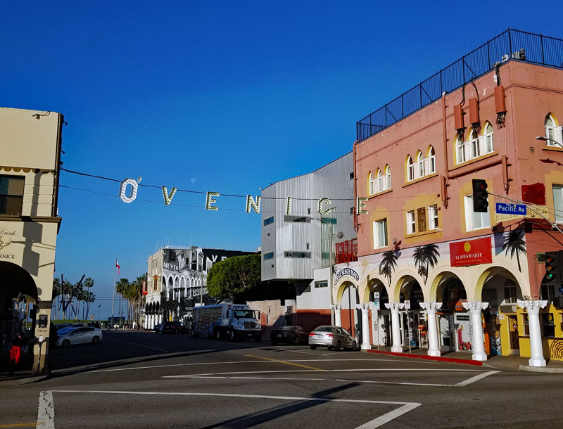 Making Venice Irish involves adding an 'O' in front of the Venice sign at Windward and Pacific