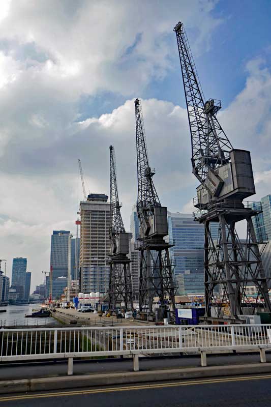 Cranes in the Docklands