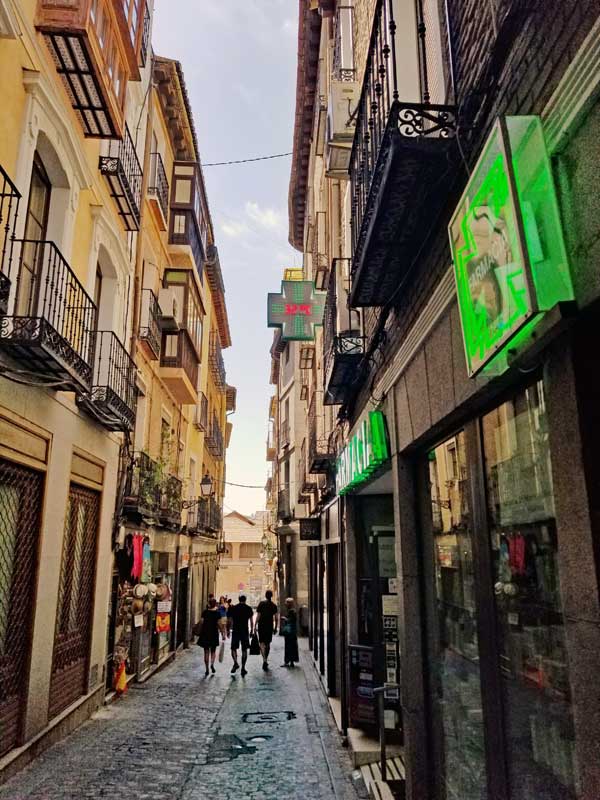 Toledo narrow street.
