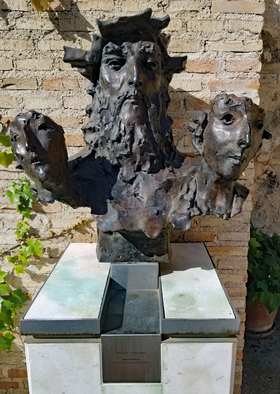 A sculpture at Museo Sefardi in Toledo