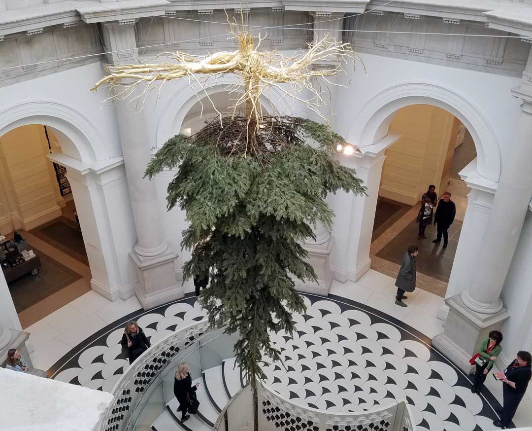A look from above at the Tate 2016 commissioned tree.