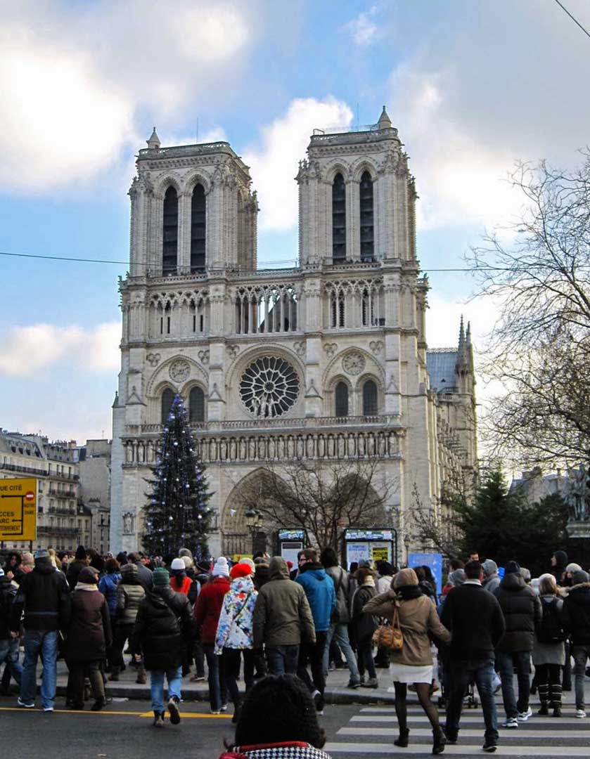 Notre-Dame de Paris western facade.