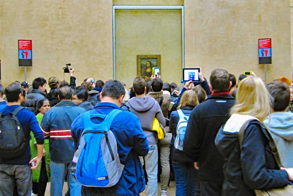 Mona Lisa or La Gioconda at the Louvre in 2013.