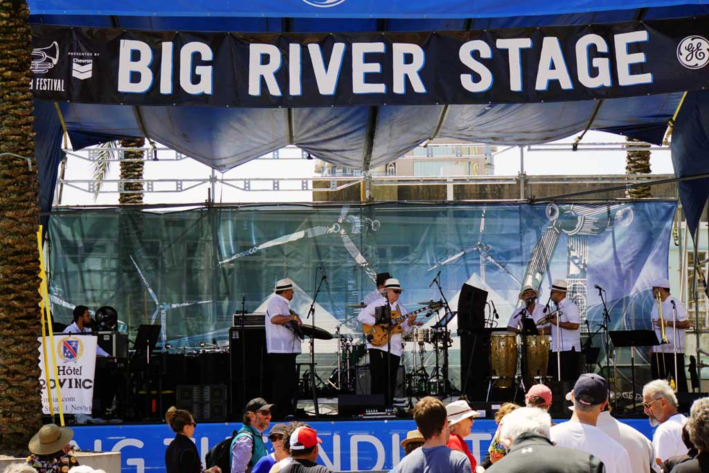 Big River stage in the Woldenberg Park by the Mississippi river.
