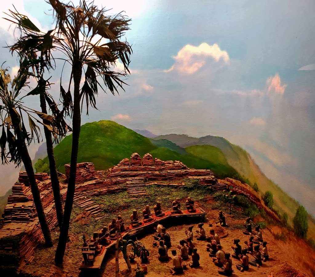 Here is a diorama in the museum depicting an early settlement in the area.
