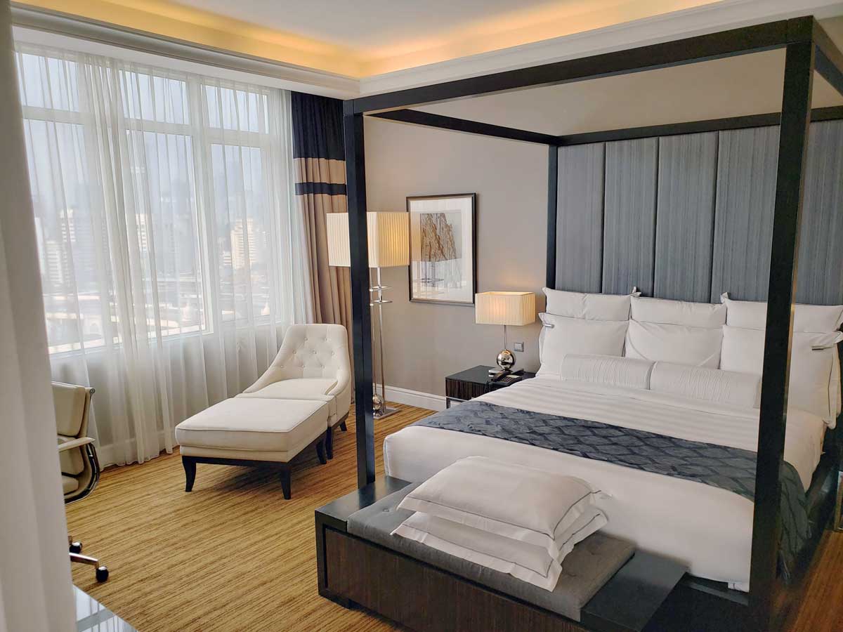 Hotel Majestic 14th floor suite, bedroom.