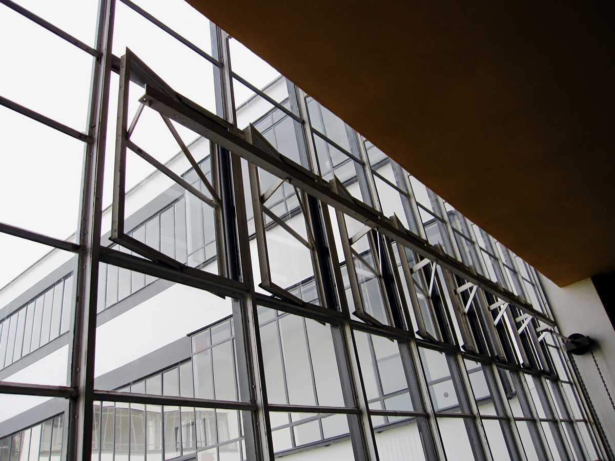 Ventilation window system at the Bauhaus University Dessau.