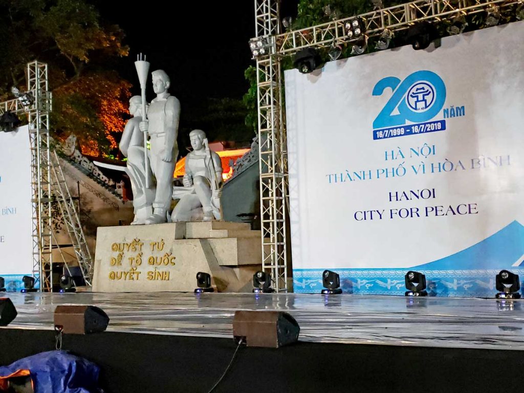 Hanoi City of Peace stage.