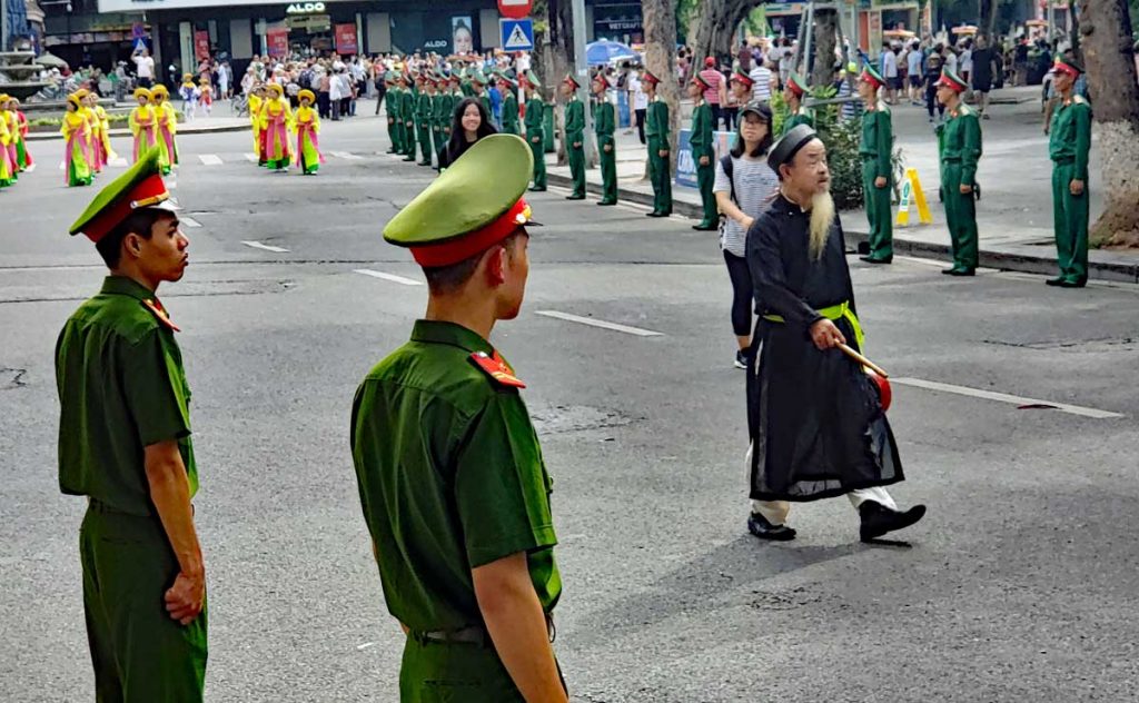 Hanoi City of Peace parade on Saturday July 13 2019.