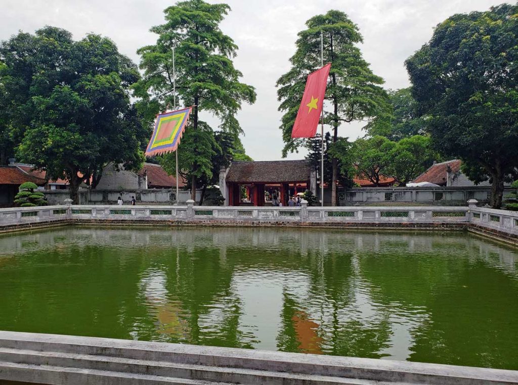The big Koi pond is called Thien Quang well and is in the third courtyard.