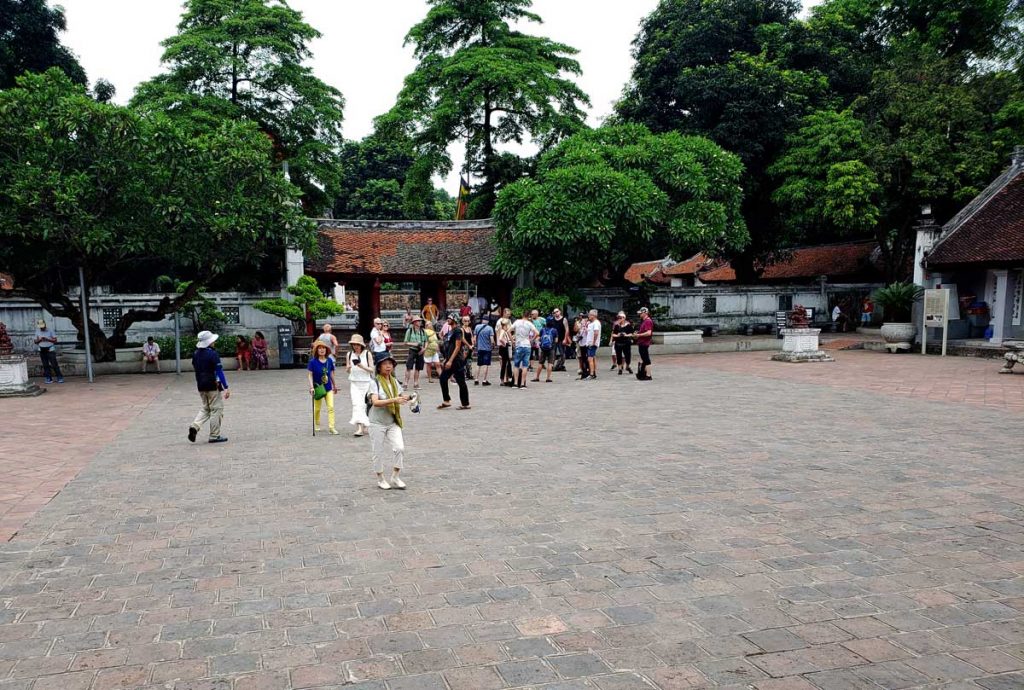 The fifth courtyard at the Temple of Literature.