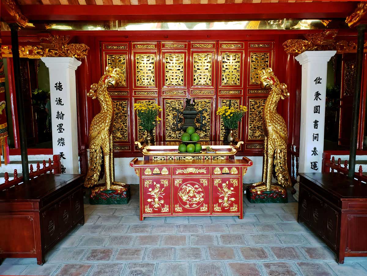 Temple interior.