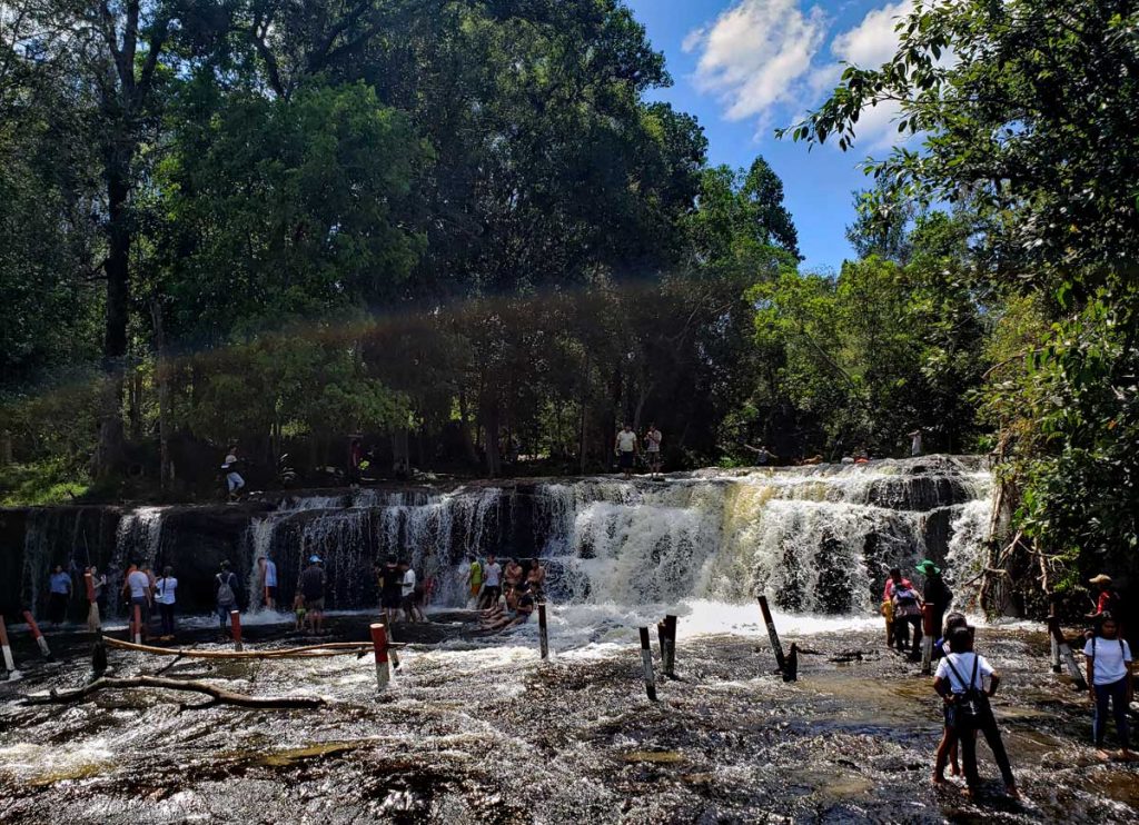 These are the upper falls of the river up on the Kulen mountain.